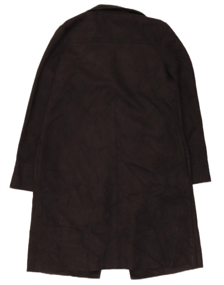 Zara Womens Open Overcoat UK 6 XS Schwarz