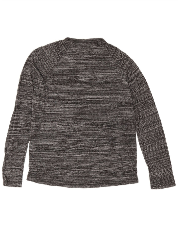 G-Star Herren-Oberteil, langärmelig, kleines graues Nadelstreifen-Polyester