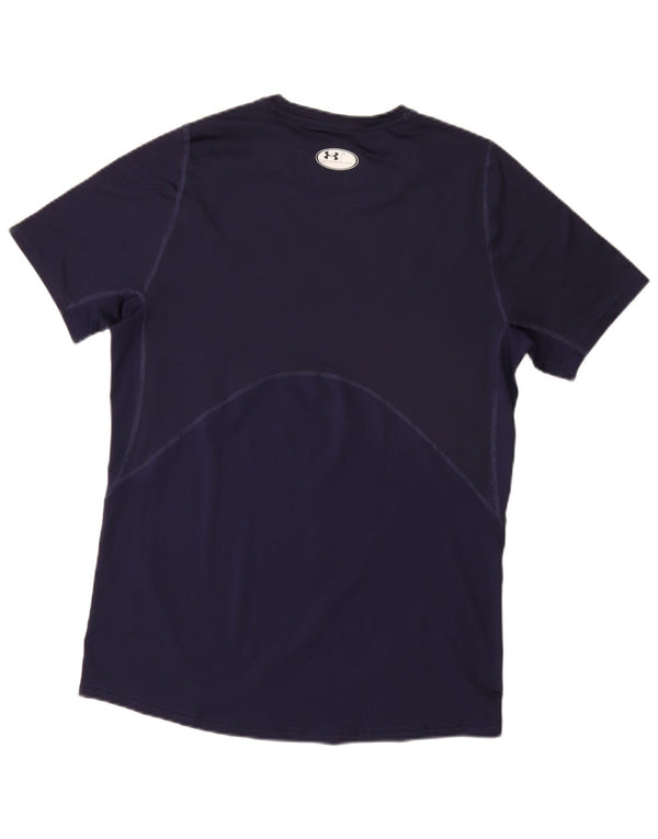 UNDER ARMOUR Herren Heat Gear T-Shirt Top Medium Marineblau Synthetik