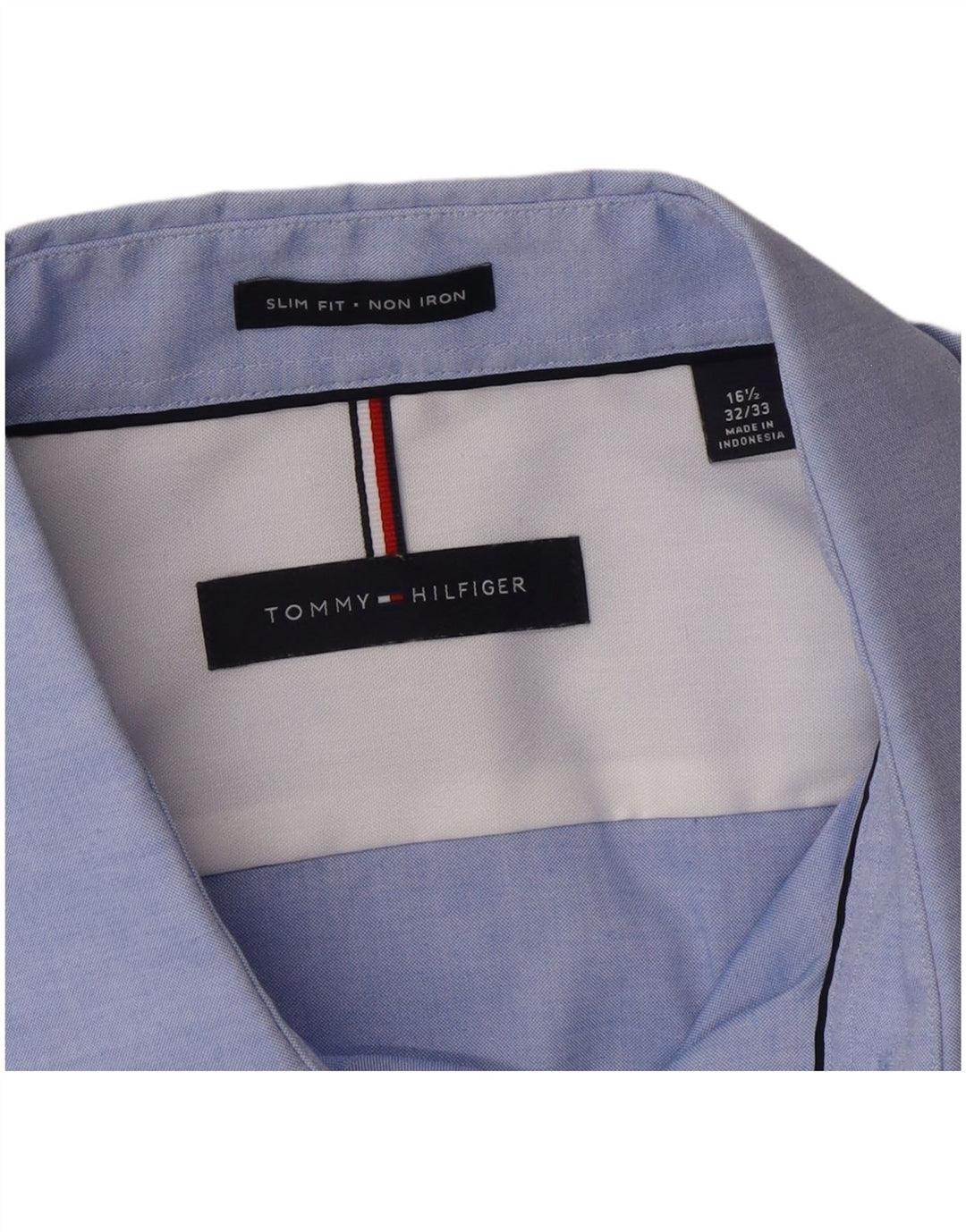 Tommy Hilfiger Herren Slim Fit Hemd Größe 16 Large Blau