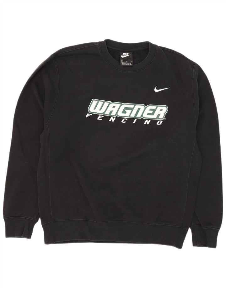 Nike Herren-Sweatshirt mit Grafik, mittelschwarz, Baumwolle