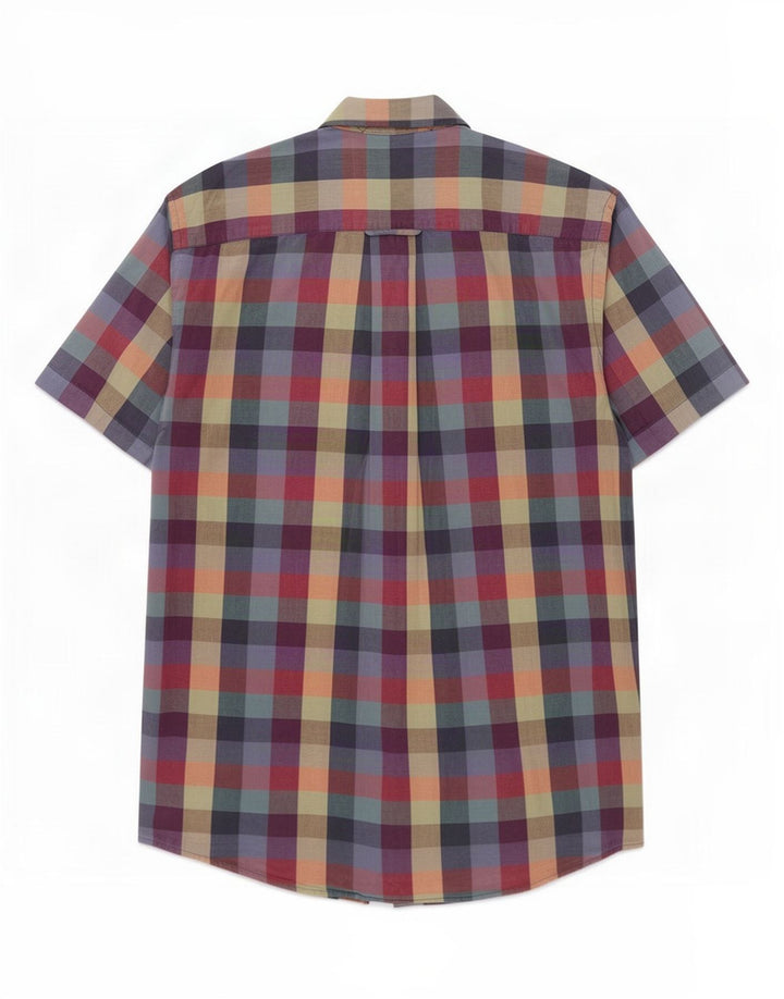 Orvis Kurzarmhemd für Damen, groß, mehrfarbig, Gingham-Baumwolle