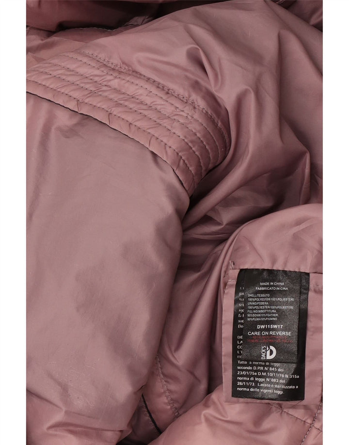 Dack's Wattierter Damenmantel mit Kapuze, UK 16, Größe L, Marineblau, Polyester
