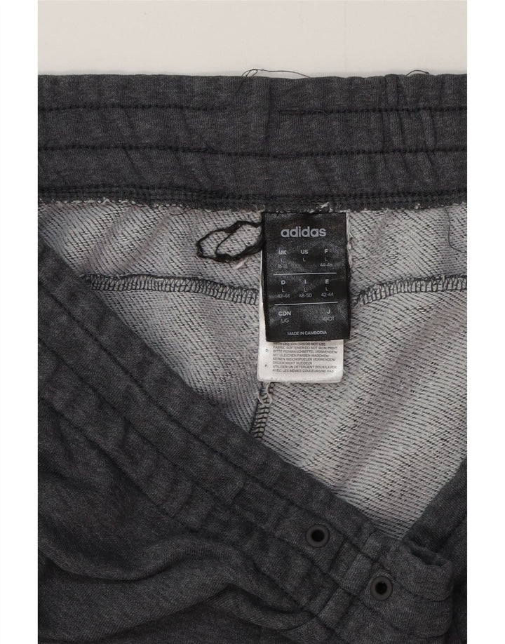 ADIDAS Damen Trainingshose Jogger UK 16/18 Large Grau meliert