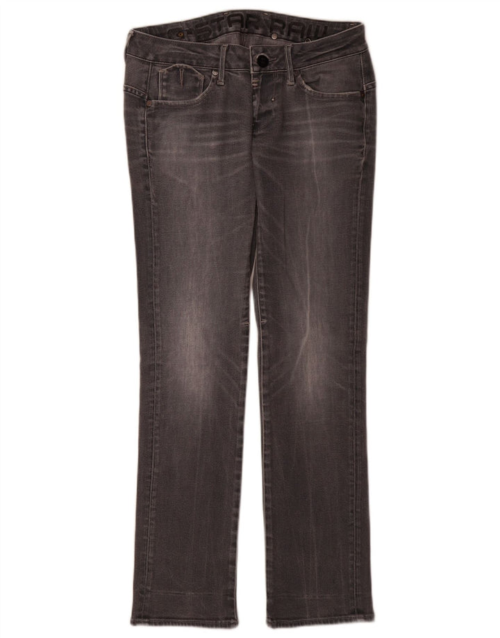 G-Star Damen Straight Jeans W28 L32 Graue Baumwolle