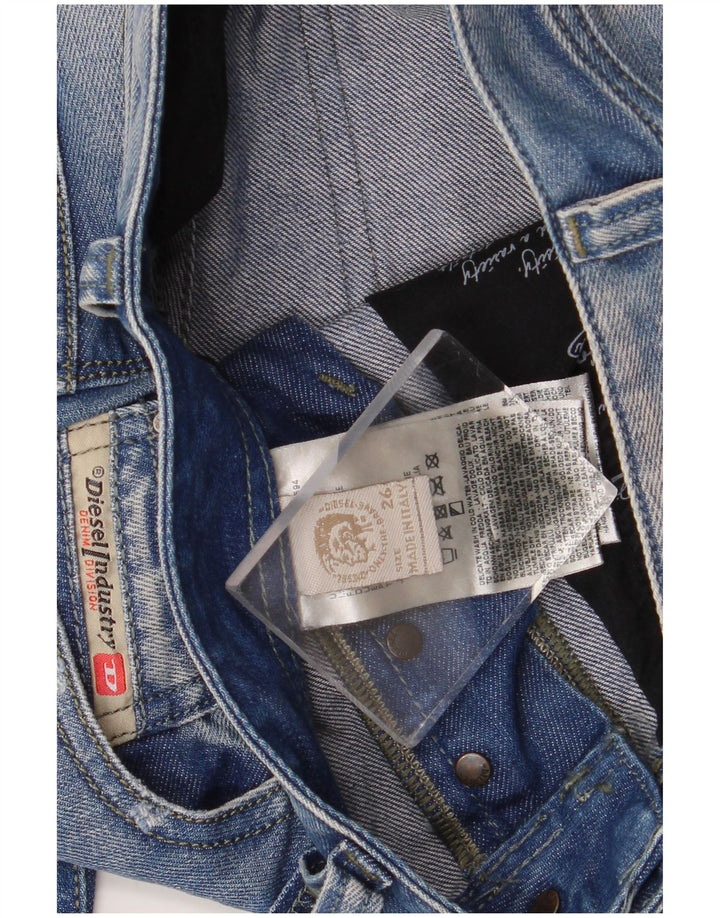 Diesel Damen Joggers Slim Jeans W26 L29 Blaue Baumwolle