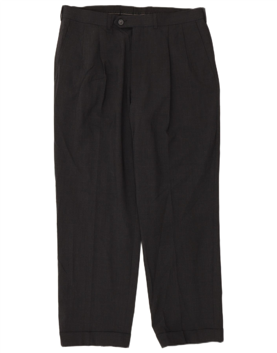 Maßgeschneiderte Herren-Anzughose von Marks & Spencer, W34, L29, grau, Polyester