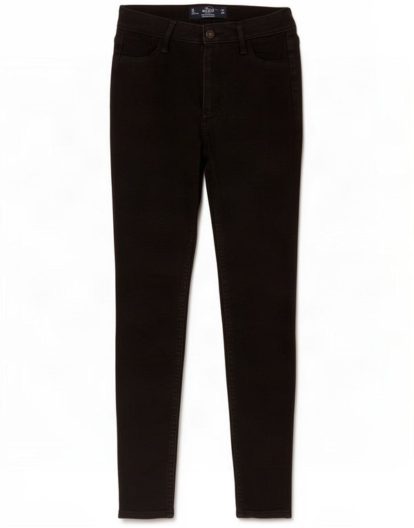 Hollister Womens High Rise Legging Skinny Jeans US 3 XS W26 L26 Schwarz