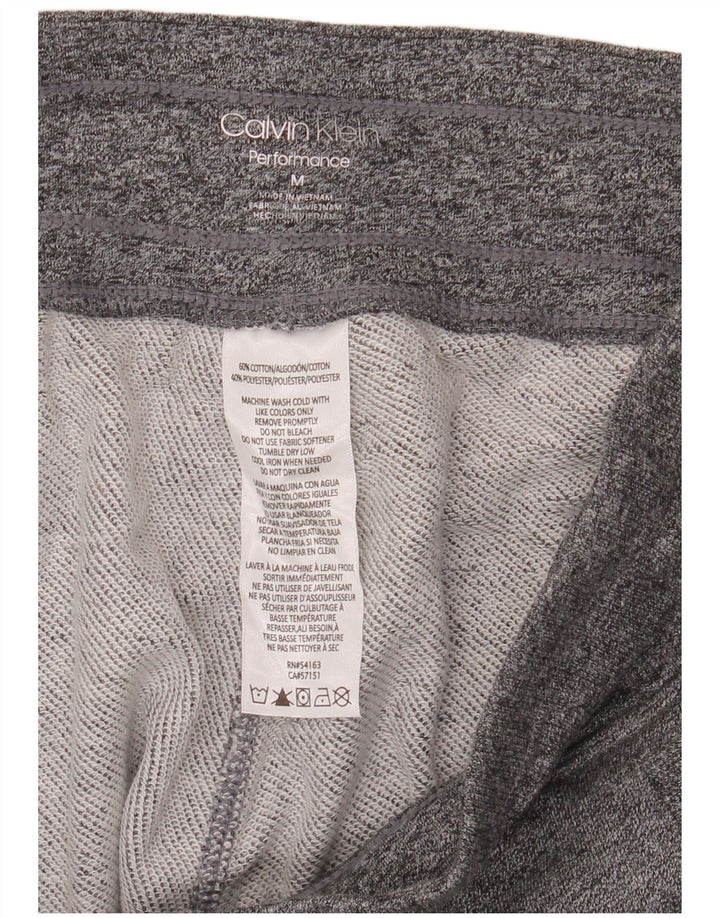 CALVIN KLEIN Damen Trainingshose Jogger UK 14 Mittelgraue Baumwolle