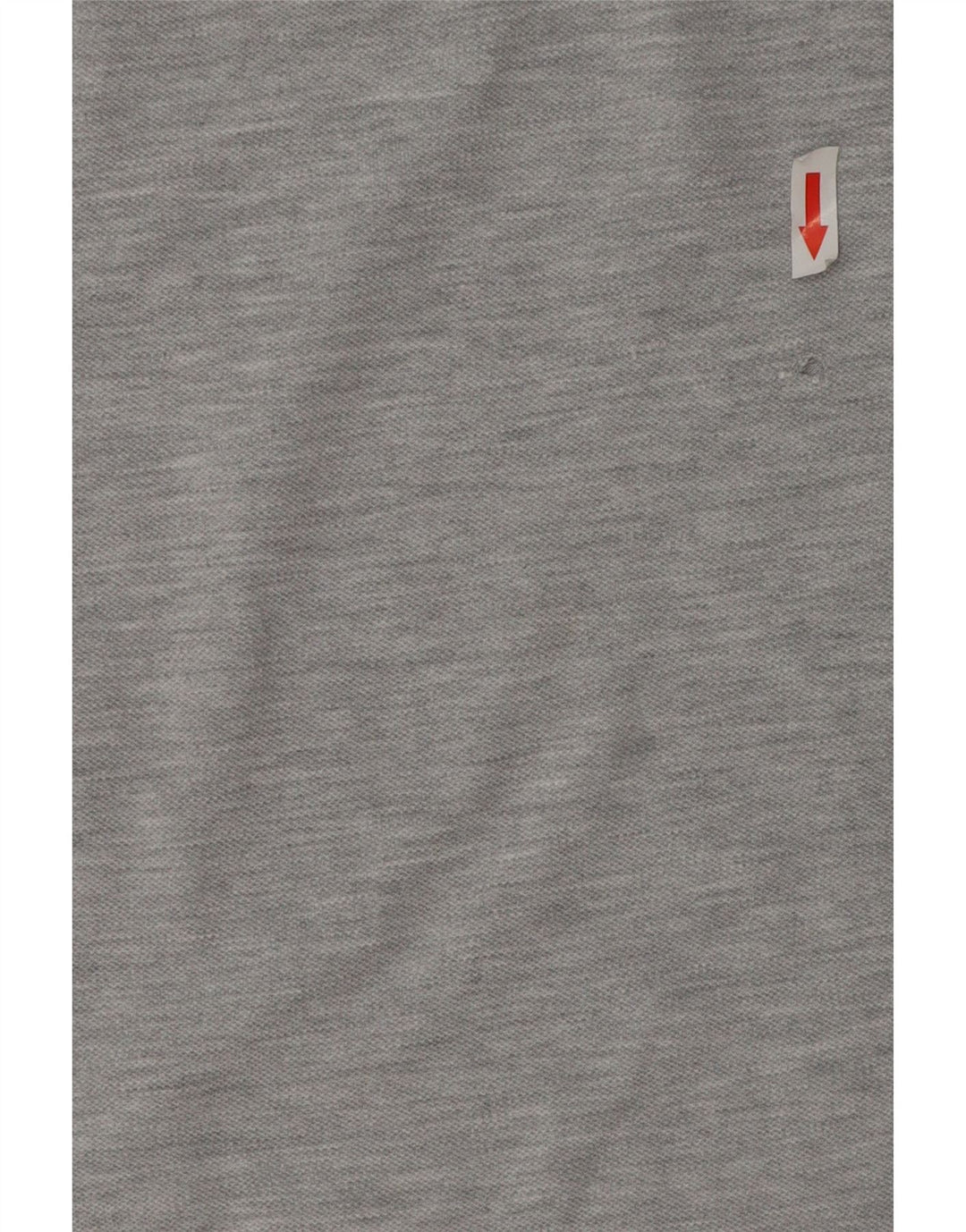 Lee Damen-Poloshirt UK 12 aus mittelgrau gefleckter Baumwolle