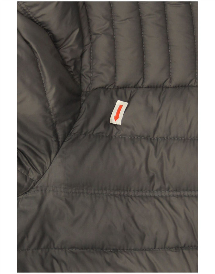 Tommy Hilfiger Herren Wattierte Jacke UK 38 Mittelgraues Nylon