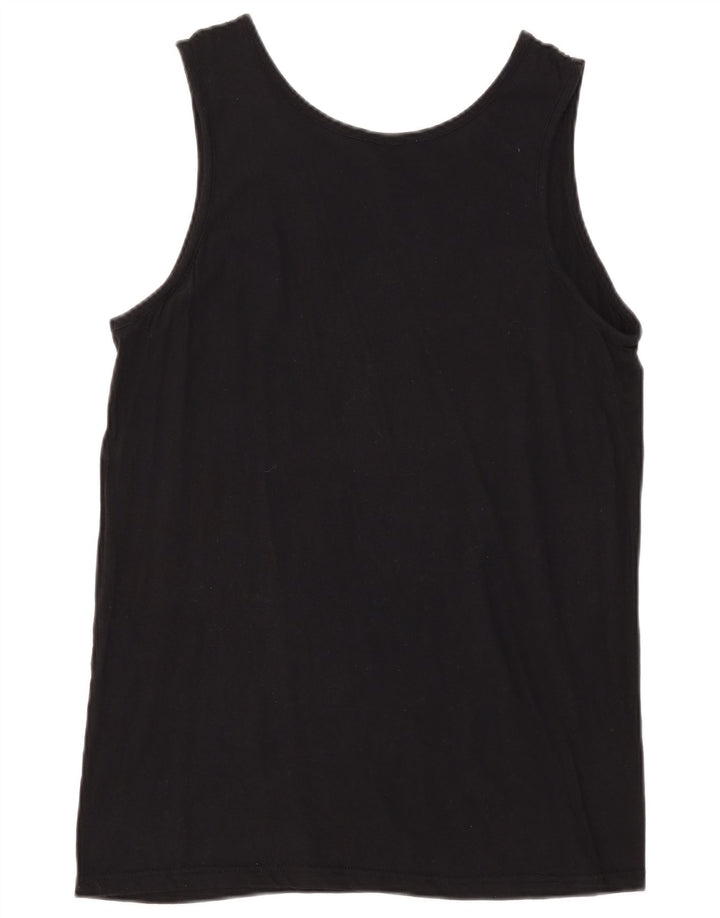 Kappa Herren-Trägershirt, groß, aus schwarzer Baumwolle