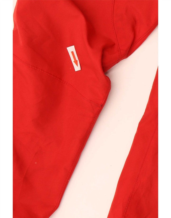 Sergio Tacchini Damen Regenjacke mit Kapuze IT 42 Mittelrotes Polyester
