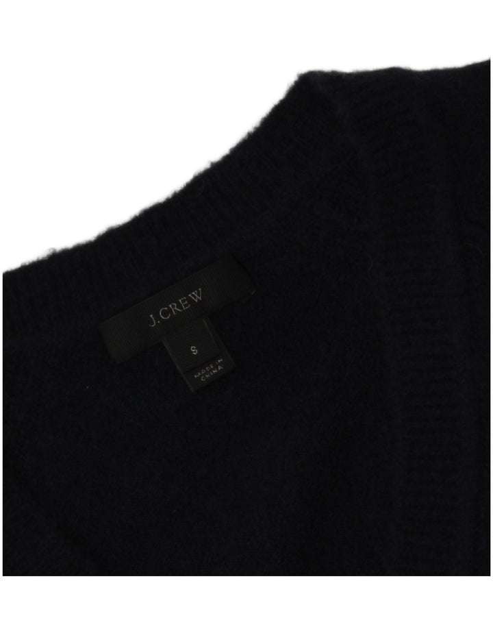 J. CREW Damen-Pullover, übergroß, V-Ausschnitt, Gr. 10, Marineblau