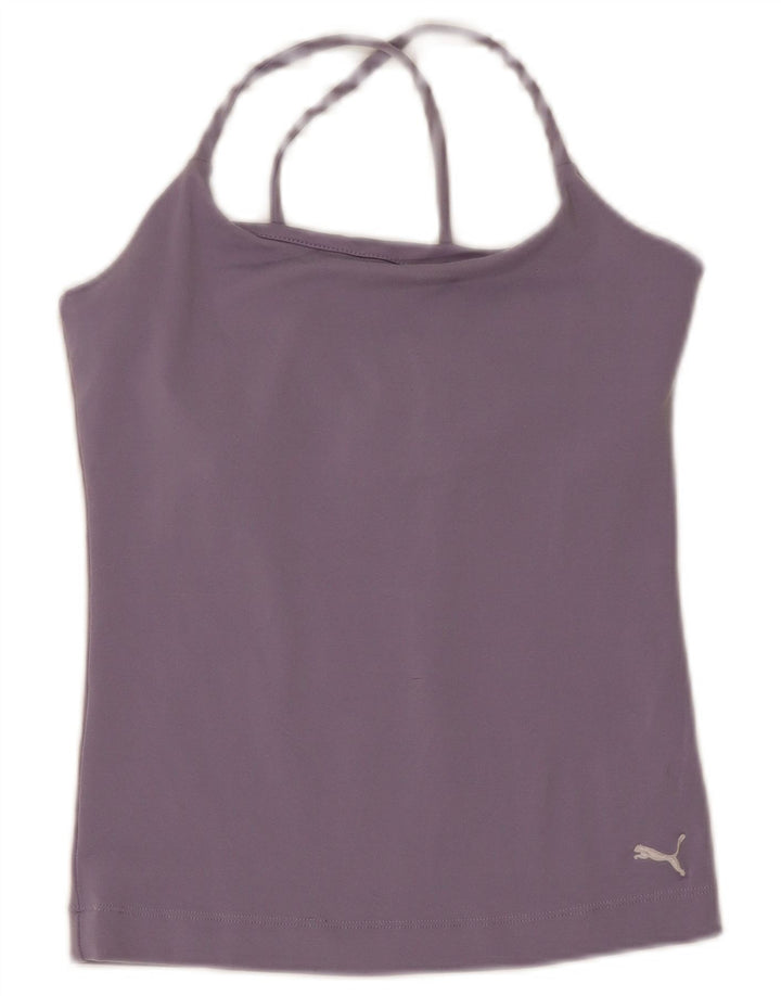 Puma Damen Neckholder Top UK 12 Medium Lila Polyamid