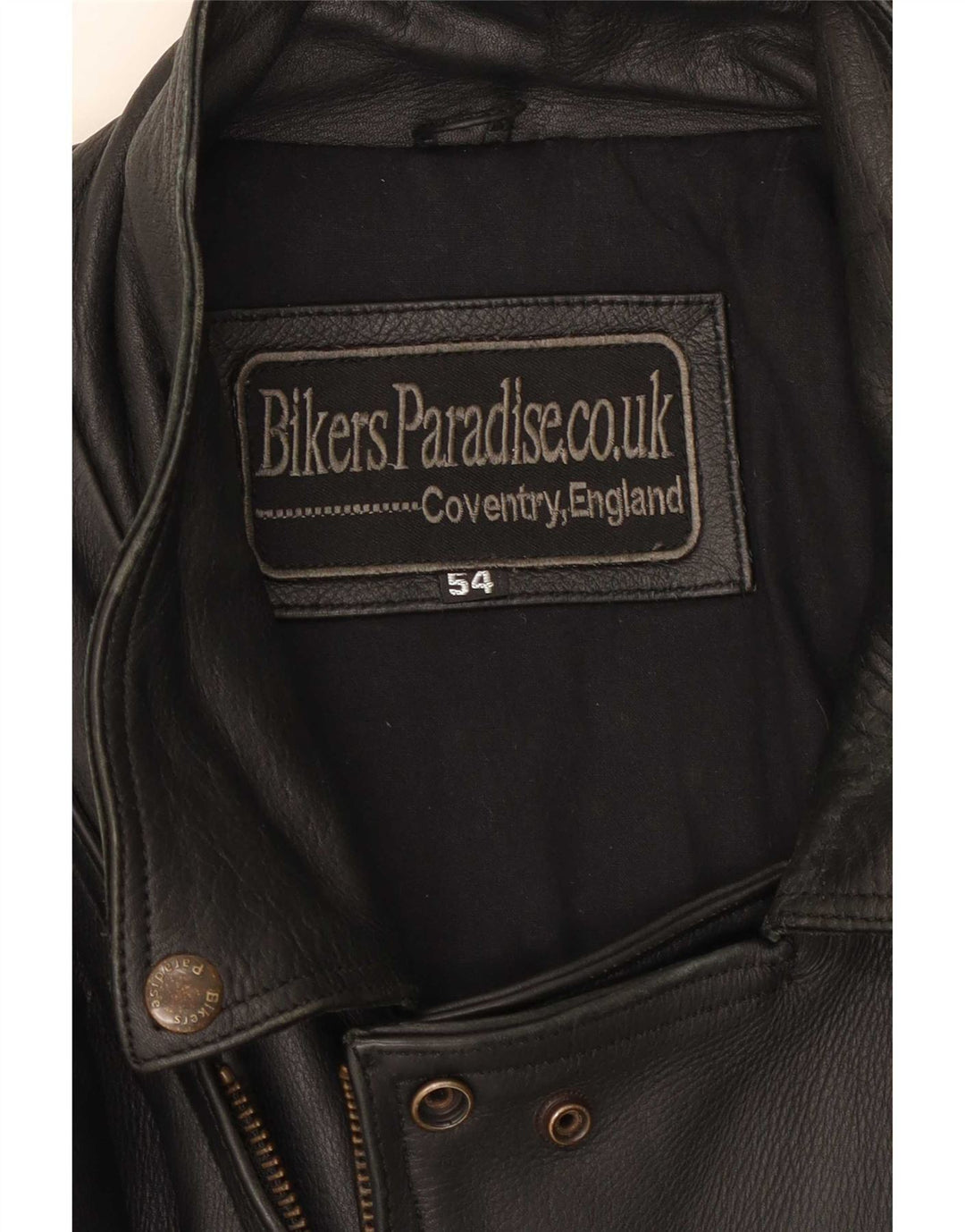 Bikers Paradise Herren Leder Bikerjacke EU 54 2XL Schwarz