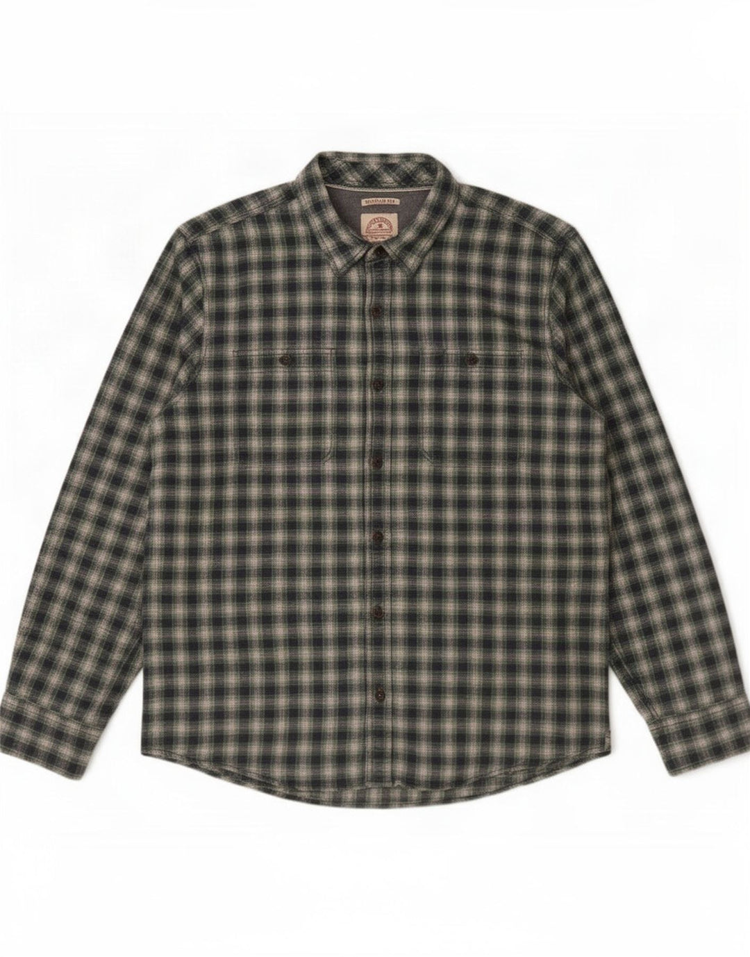 Fat Face Herren-Flanellhemd mit normaler Passform, XL, grün kariert, Baumwolle
