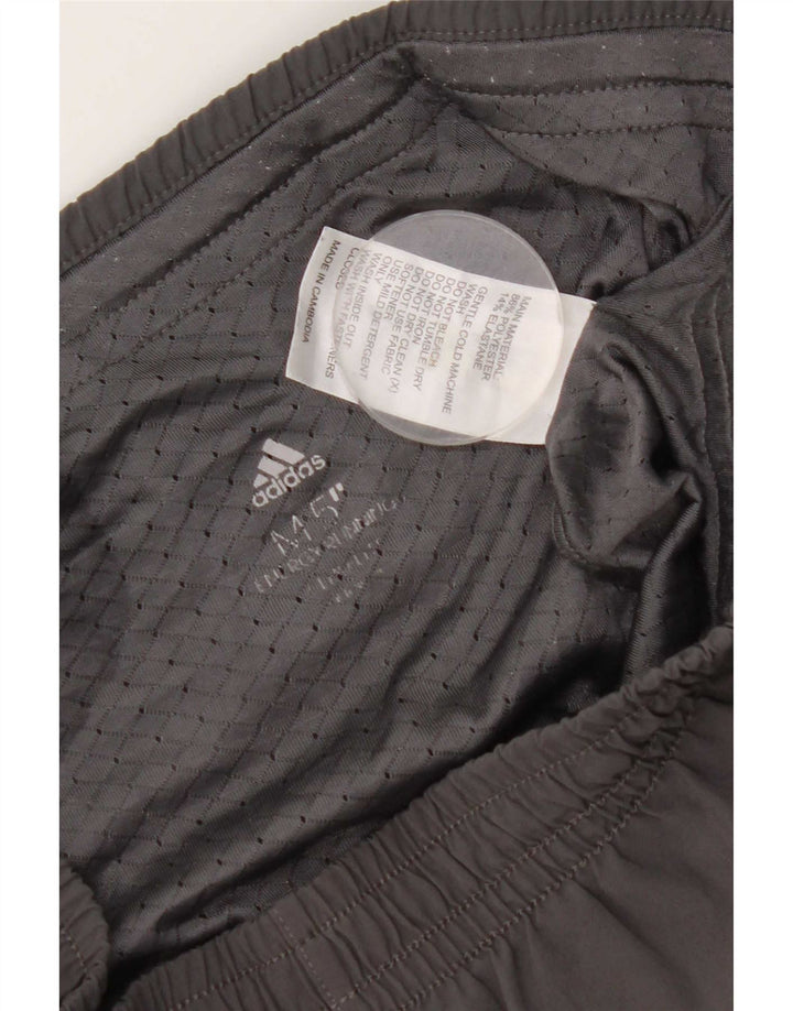 Adidas Herren Sportshorts Mittelgrau gepunktetes Polyester
