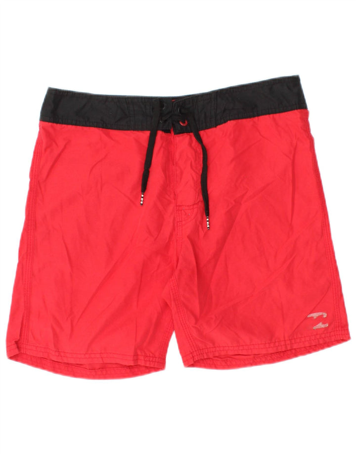 BILLABONG Herren-Badeshorts, Mittelrot, Farbblock-Polyester, Strand