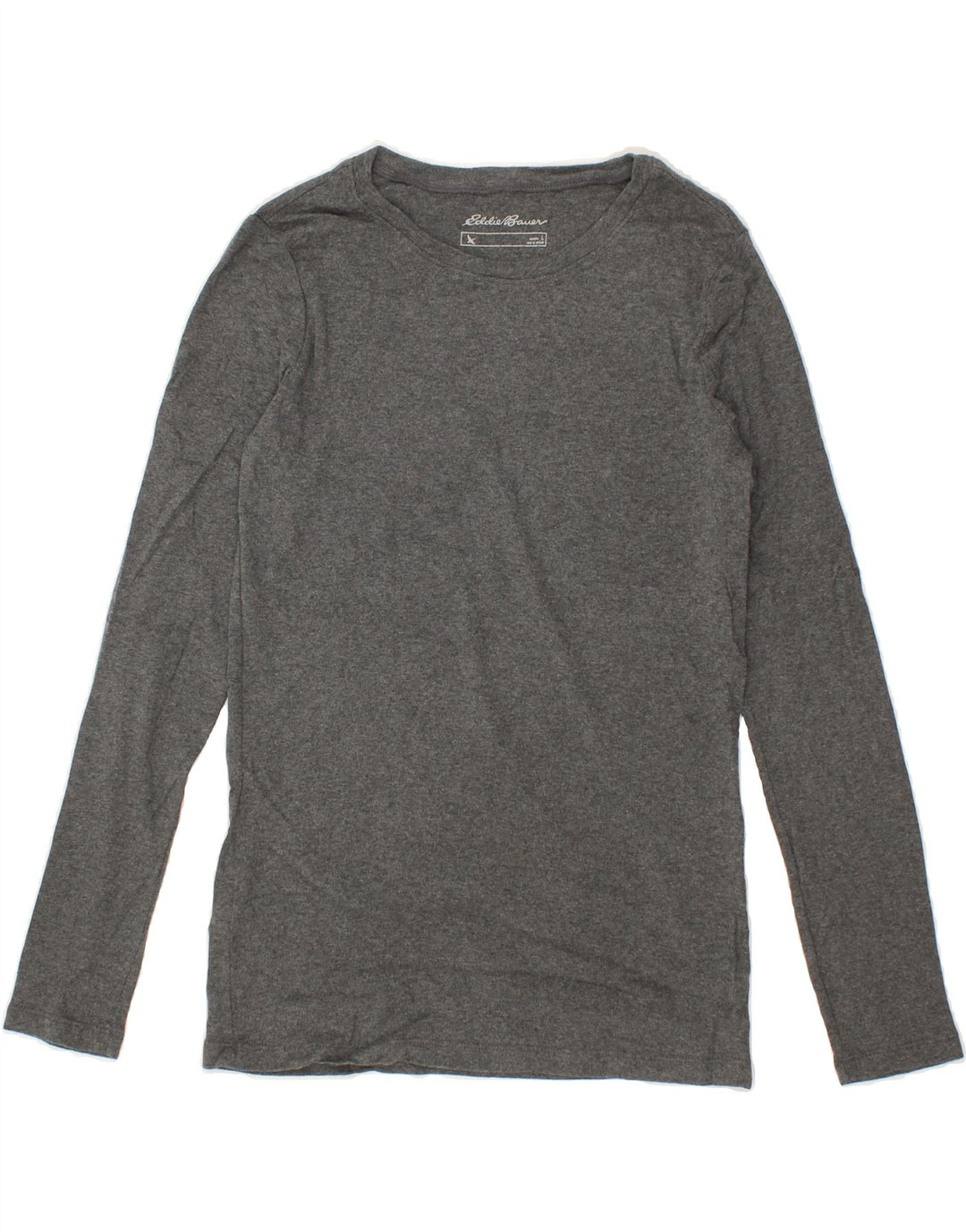 EDDIE BAUER Womens Top Long Sleeve UK 16 Large Grey Cotton Vintage Eddie Bauer and Second-Hand Eddie Bauer from Messina Hembry 