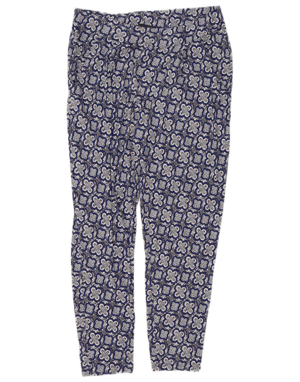 Marks & Spencer Damen-Leggings, UK 10, Größe S, blau, geblümt, Viskose