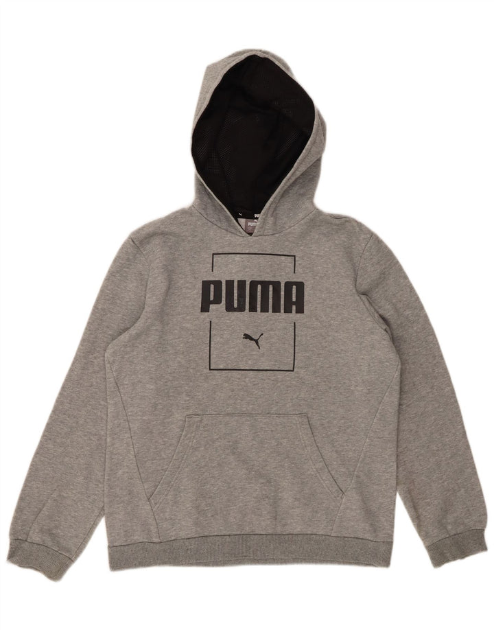 PUMA Jungen Graphic Hoodie Pullover 13-14 Jahre Grau