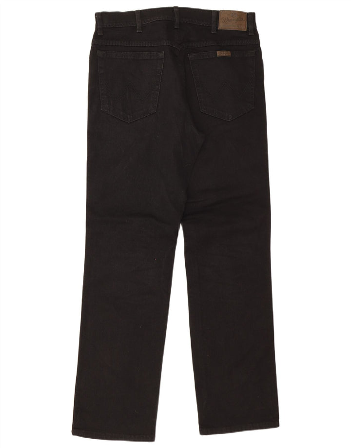 Wrangler Herren-Jeans mit normaler Passform, gerade Passform, W34, L32, schwarze Baumwolle