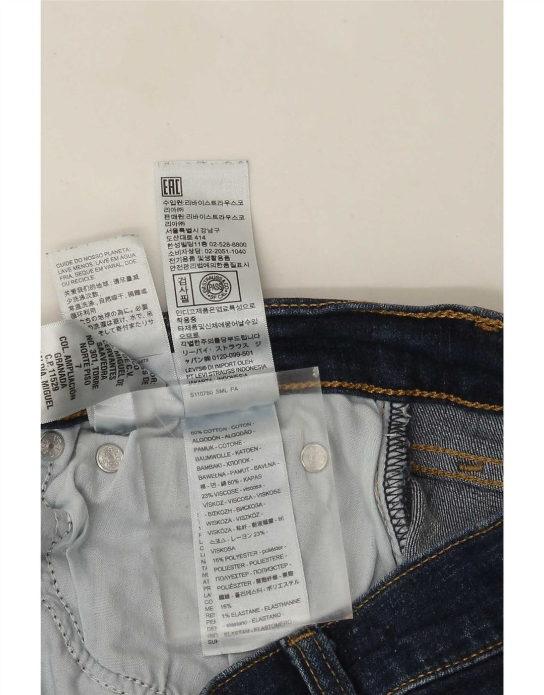 Levi's Damen Boyfriend Slim Jeans W29 L27 Blaue Baumwolle