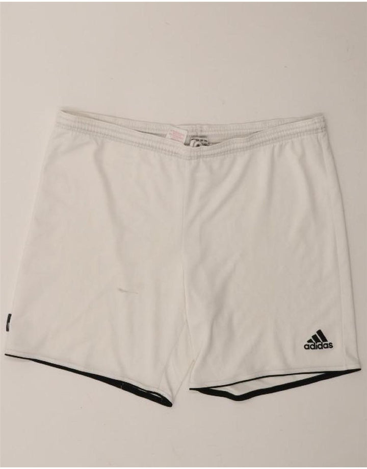 ADIDAS Mens Climalite Sport Shorts Large White Polyester Vintage Adidas and Second-Hand Adidas from Messina Hembry 