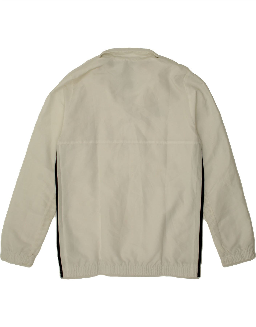 ADIDAS Boys Climalite Tracksuit Top Jacket 13-14 Years White Polyester Vintage Adidas and Second-Hand Adidas from Messina Hembry 