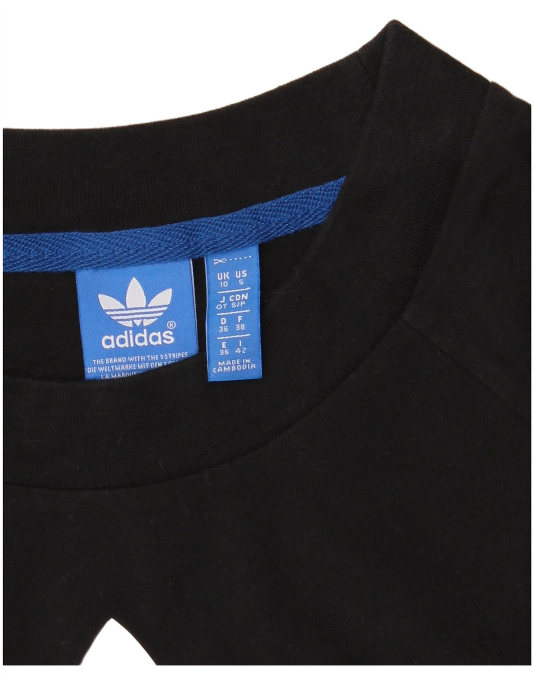 Adidas Damen Graphic T-Shirt Top UK 10 Small Schwarz