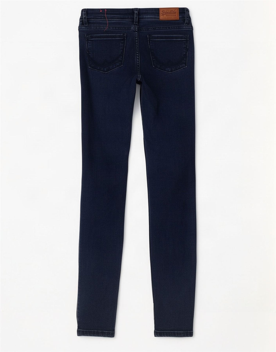 Superdry Damen Alexia Jegging Jeans W25 L31 Marineblau Baumwolle
