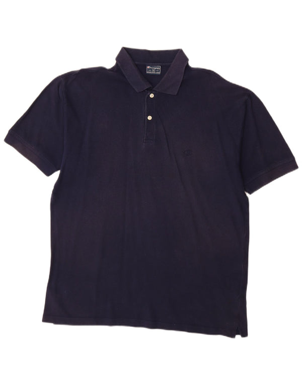 Champion Mens Polo Shirt XL Navy Blue Cotton