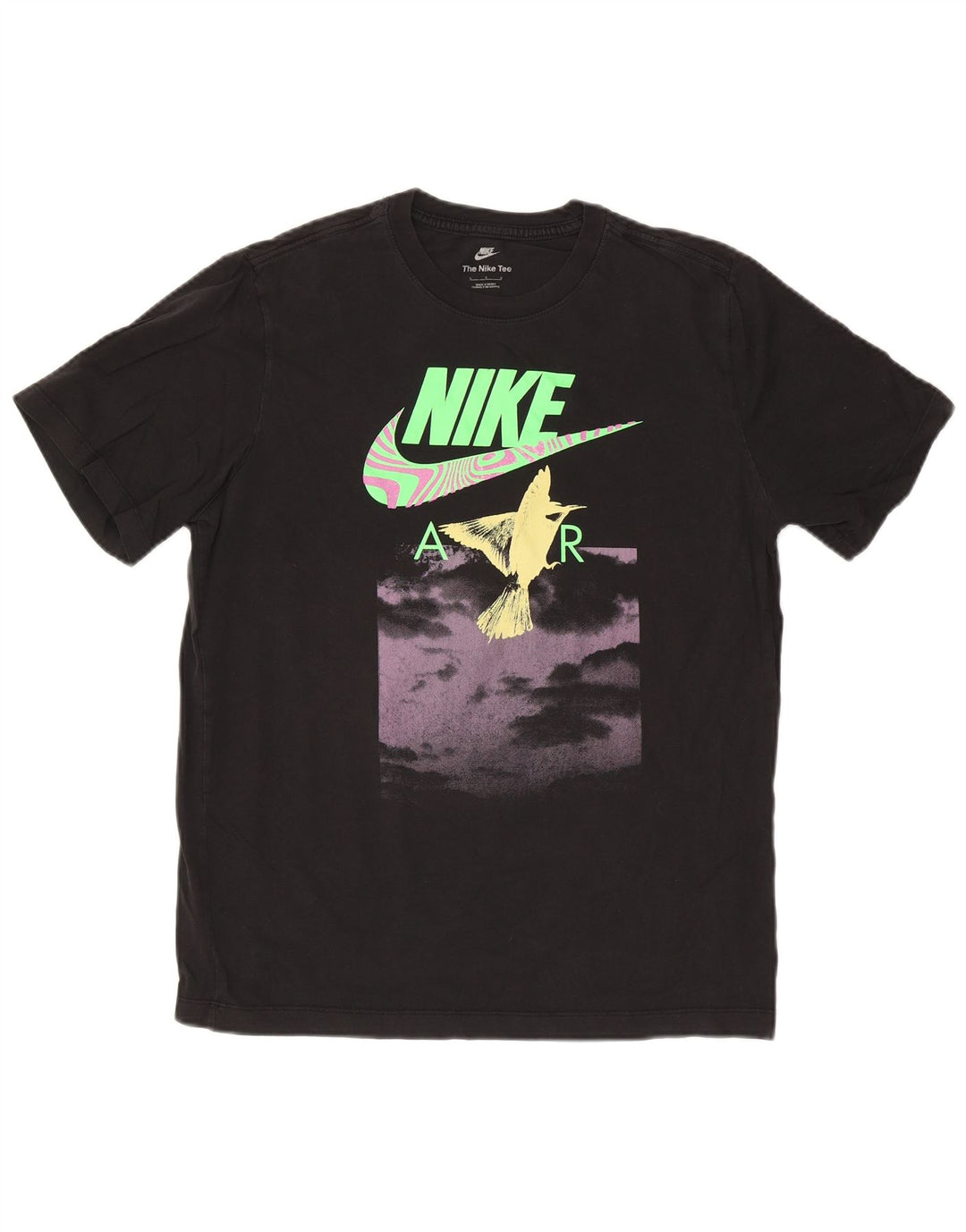 Nike Herren-T-Shirt mit Grafik, groß, aus schwarzer Baumwolle