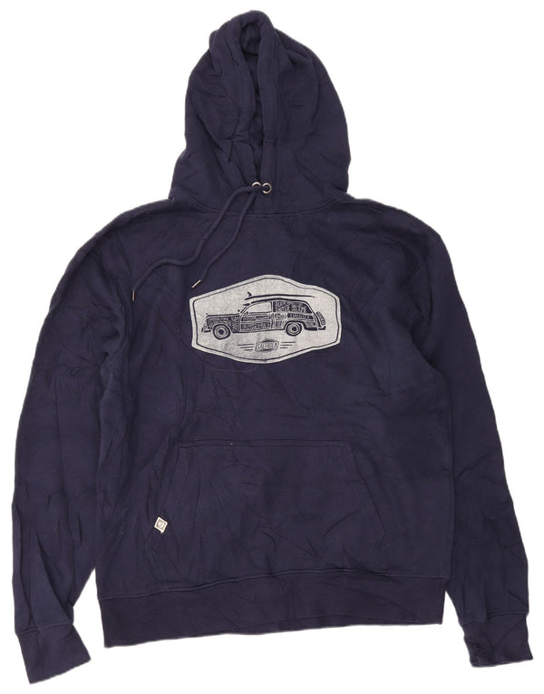 Saltrock Herren-Kapuzenpullover mit Grafik, 2XL, Marineblau, Baumwolle