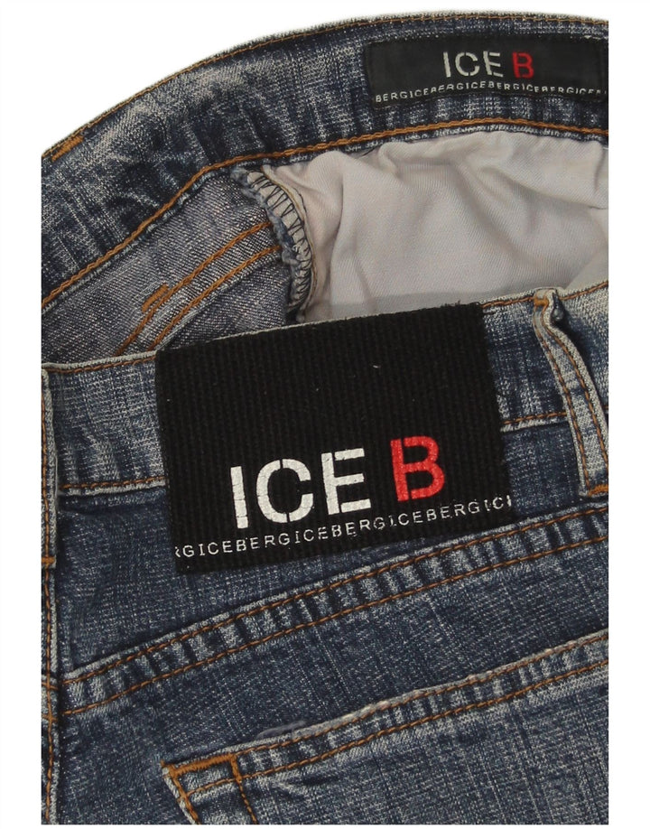 Iceberg Damen Schlagjeans W30 L30 Blau
