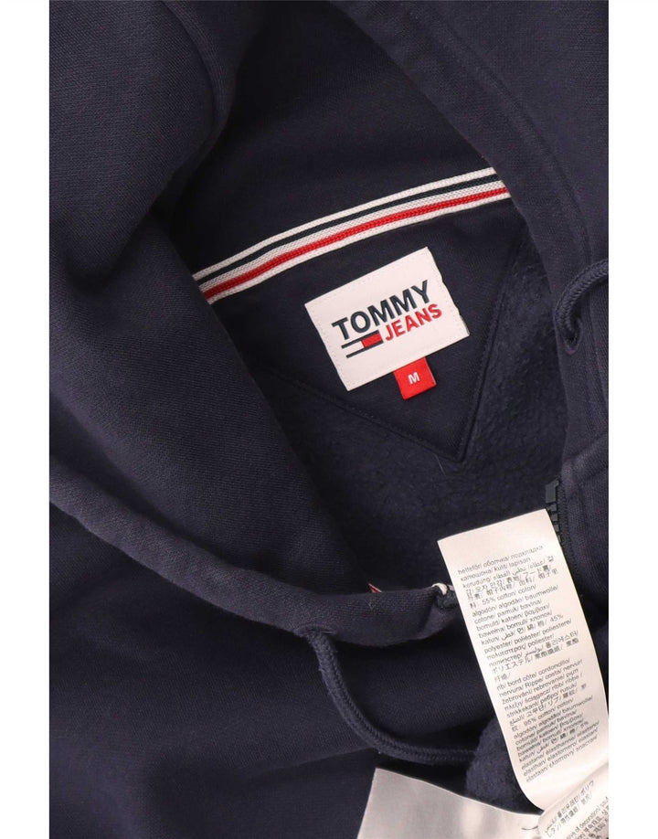 Tommy Hilfiger Herren-Kapuzenpullover mit Reißverschluss, mittlere marineblaue Baumwolle
