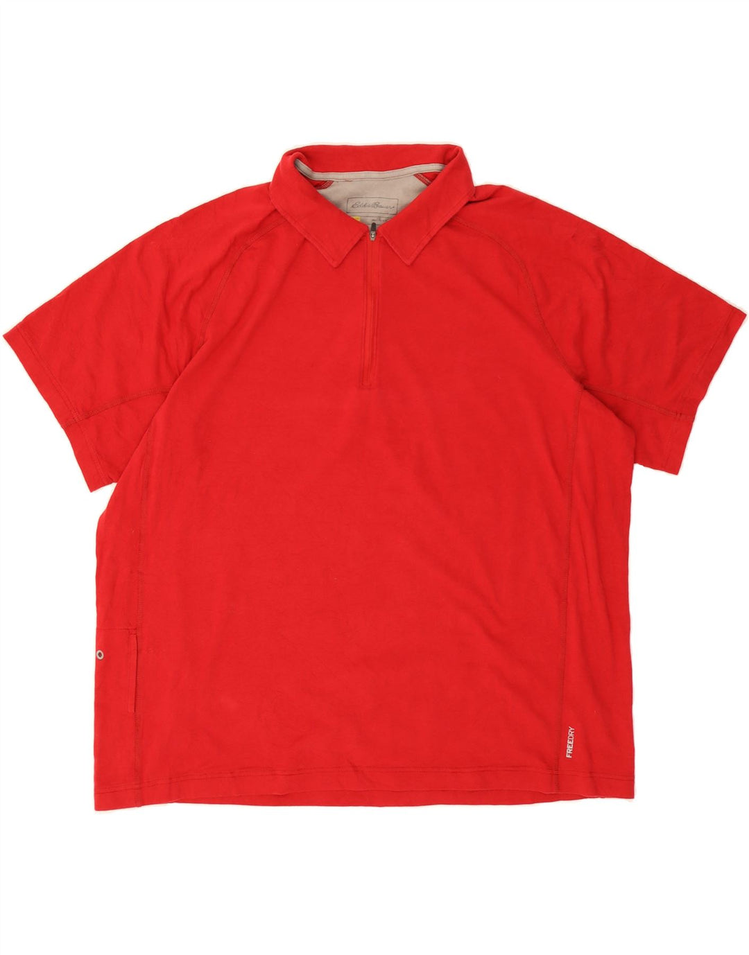 EDDIE BAUER Mens Polo Shirt 2XL Red Cotton Vintage Eddie Bauer and Second-Hand Eddie Bauer from Messina Hembry 