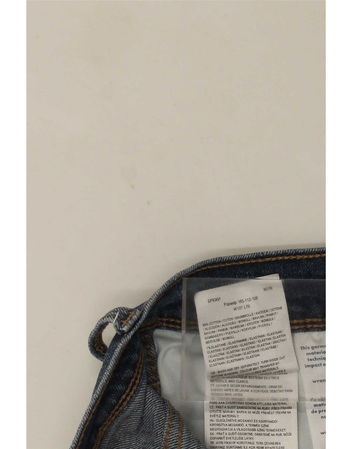Wrangler Herren Regular Straight Jeans W42 L27 Blaue Baumwolle