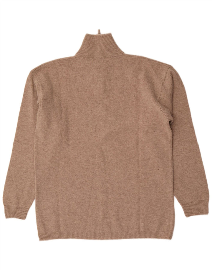 Kappa Herren-Pullover mit Reißverschluss, 2XL, beige Wolle