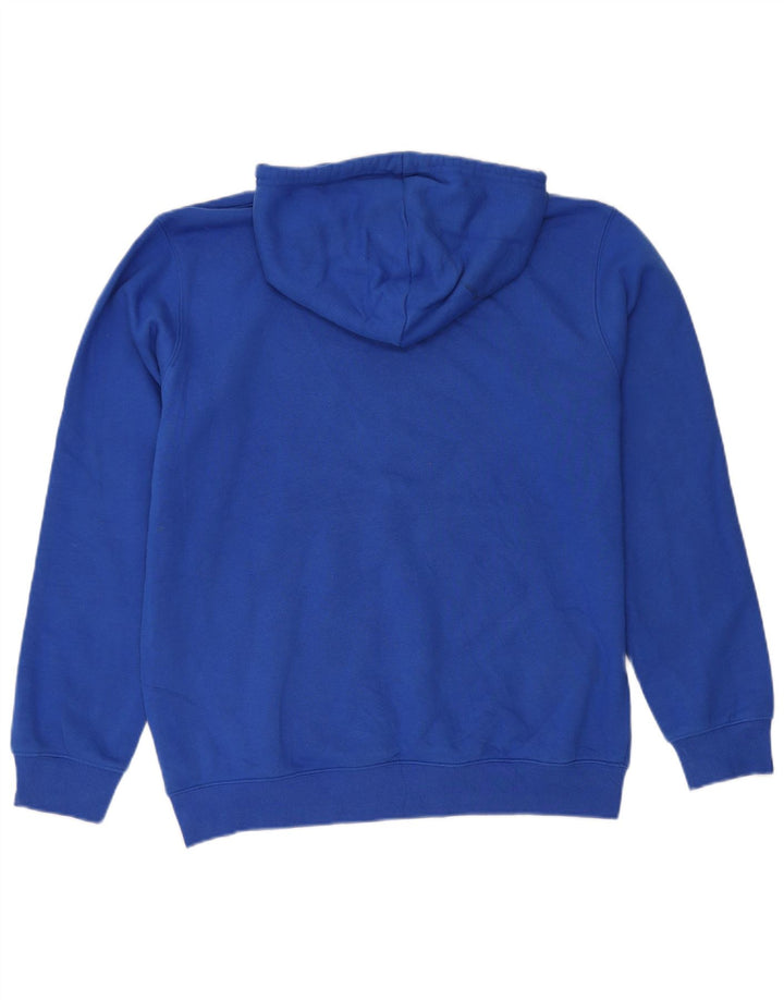 Adidas Herren Kapuzenpullover, groß, aus blauer Baumwolle