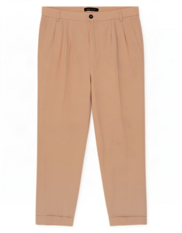 Zara Damen Pegged Chino Hose XS W24 L22 Rosa