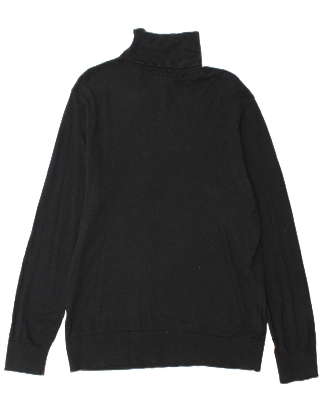Chaps Rollkragenpullover für Damen, UK 16, Größe L, Schwarz, Baumwolle