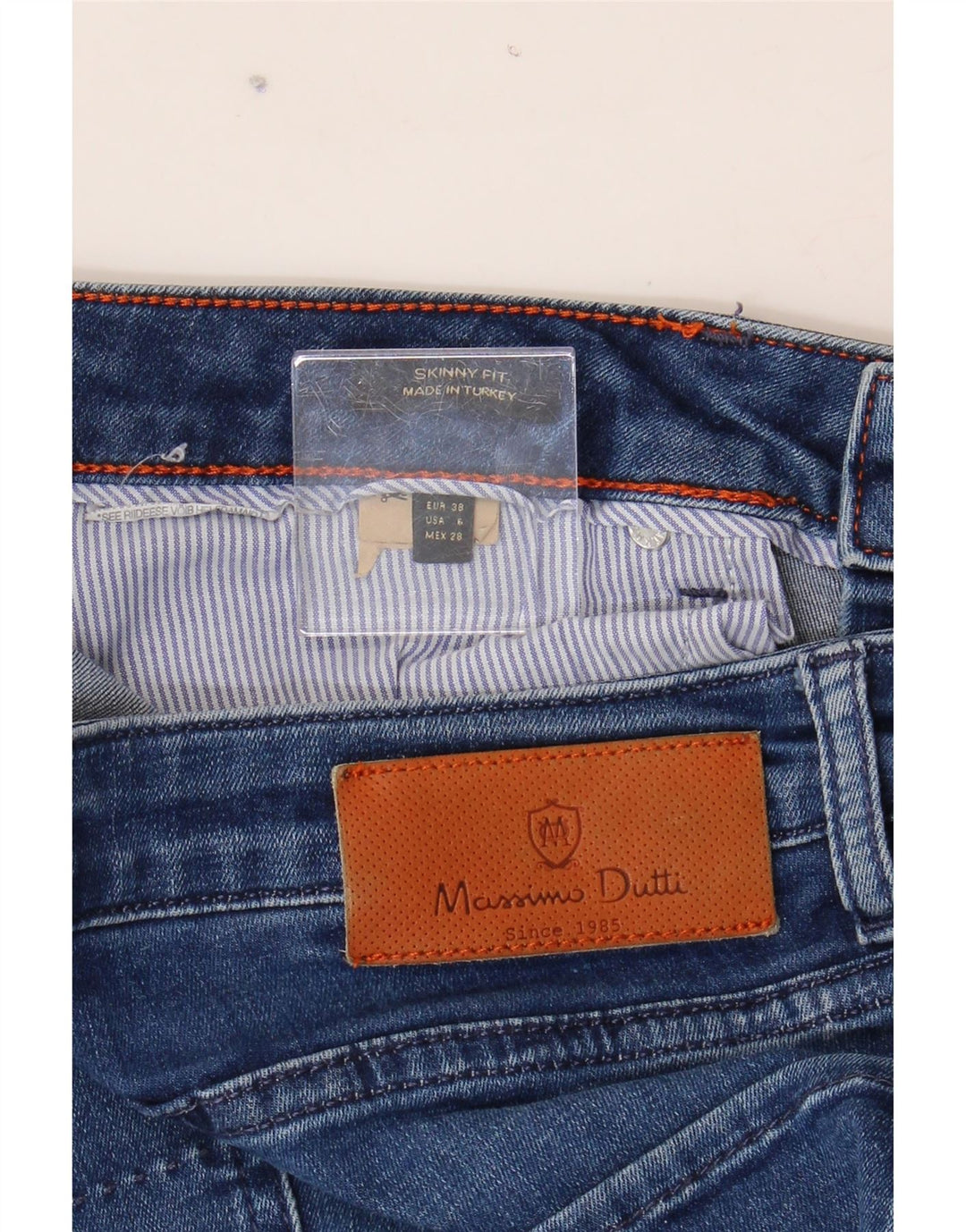 MASSIMO DUTTI Womens Skinny Jeans EU 38 Small W28 L30 Blue Vintage Massimo Dutti and Second-Hand Massimo Dutti from Messina Hembry 