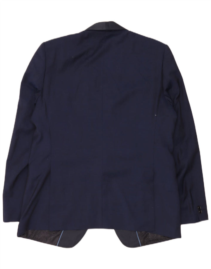 Marks & Spencer Herren-Blazer, lang, schmal geschnitten, UK 44, XL, Marineblau