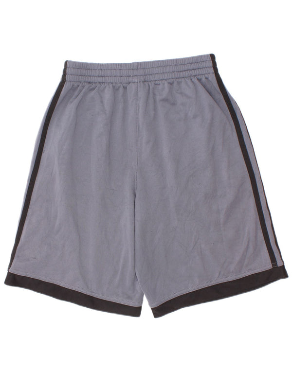 Adidas Sportshorts für Jungen, 10–11 Jahre, mittelblaues Farbblock-Polyester