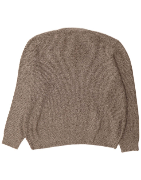 Marks & Spencer Herren-Pullover mit Rundhalsausschnitt, 3XL, Grau, Polyamid