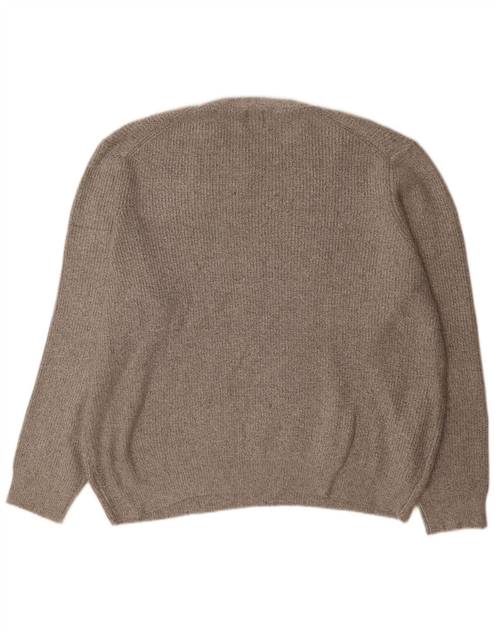 Marks & Spencer Herren-Pullover mit Rundhalsausschnitt, 3XL, Grau, Polyamid
