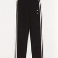 Adidas Damen Trainingshose UK 10 Small Schwarz Polyamid