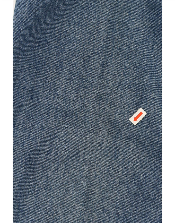 VINTAGE Damen High Waist Tapered Jeans IT 44 Medium W27 L30 Blaue Baumwolle